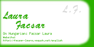 laura facsar business card